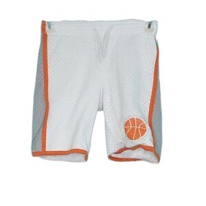 Old Navy White & Orange Basketball Shorts Boys Size 5 XS